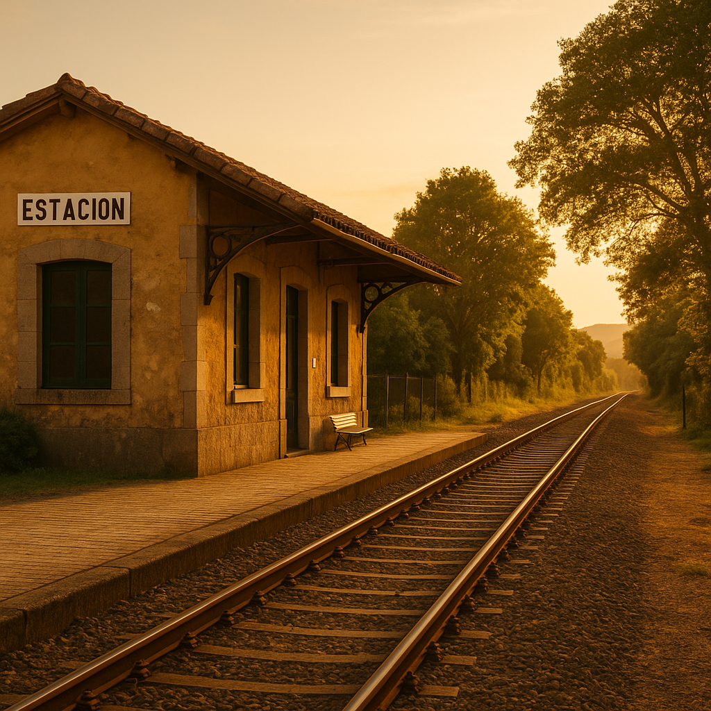 Ein kleiner Bahnhof irgendwo in Galizien